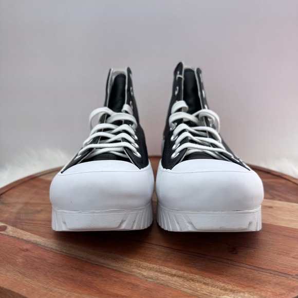 Converse CTAS Lugged 2.0 High Top Black Leather Boots Men 8.5‎ Women 10.5 - Picture 3 of 12